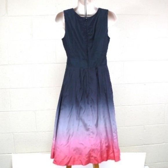 KENSIE brand sleeveless silk blend dress tie dye XS summer lightweight lined - Picture 2 of 5